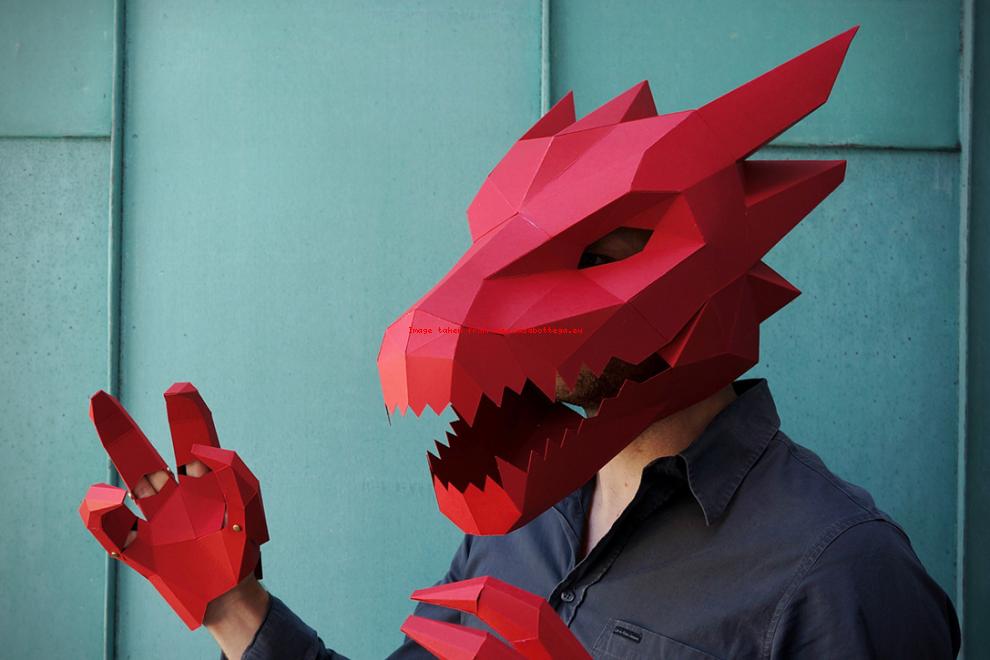 DIY GEOMETRIC HALLOWEEN MASKS BY WINTERCROFT